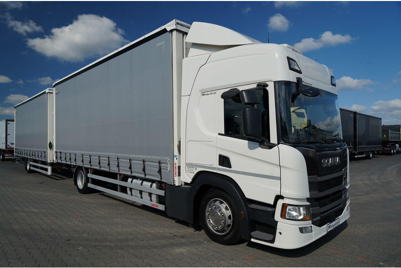 Scania P 280 / TANDEM / 4X2 / MEGA / I-PARK COOL / PRZYCZEPA WECON / S - Camion cu prelată: Foto 3 Scania P 280 / TANDEM / 4X2 / MEGA / I-PARK COOL / PRZYCZEPA WECON / S - Camion cu prelată: Foto 3
