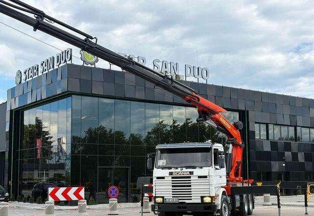 Scania R143 HL 6x2 PALFINGER PK44002 Crane Kran - Camion platformă, Camion cu macara: Foto 3 Scania R143 HL 6x2 PALFINGER PK44002 Crane Kran - Camion platformă, Camion cu macara: Foto 3