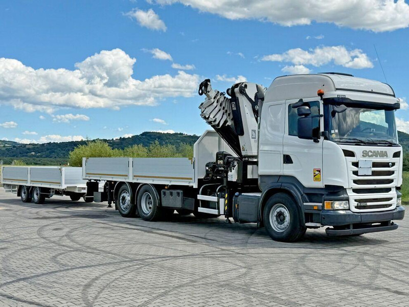 Scania R440 * HIAB 422 E-6 HIPRO + FUNK + Anhänger!*TOP - Camion platformă, Camion cu macara: Foto 3 Scania R440 * HIAB 422 E-6 HIPRO + FUNK + Anhänger!*TOP - Camion platformă, Camion cu macara: Foto 3