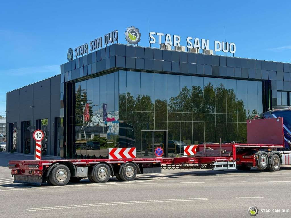 Semiremorcă transport agabaritic HRD Semitrailer Low Loader NRD NTS 3 Axle Tieflader: Foto 12