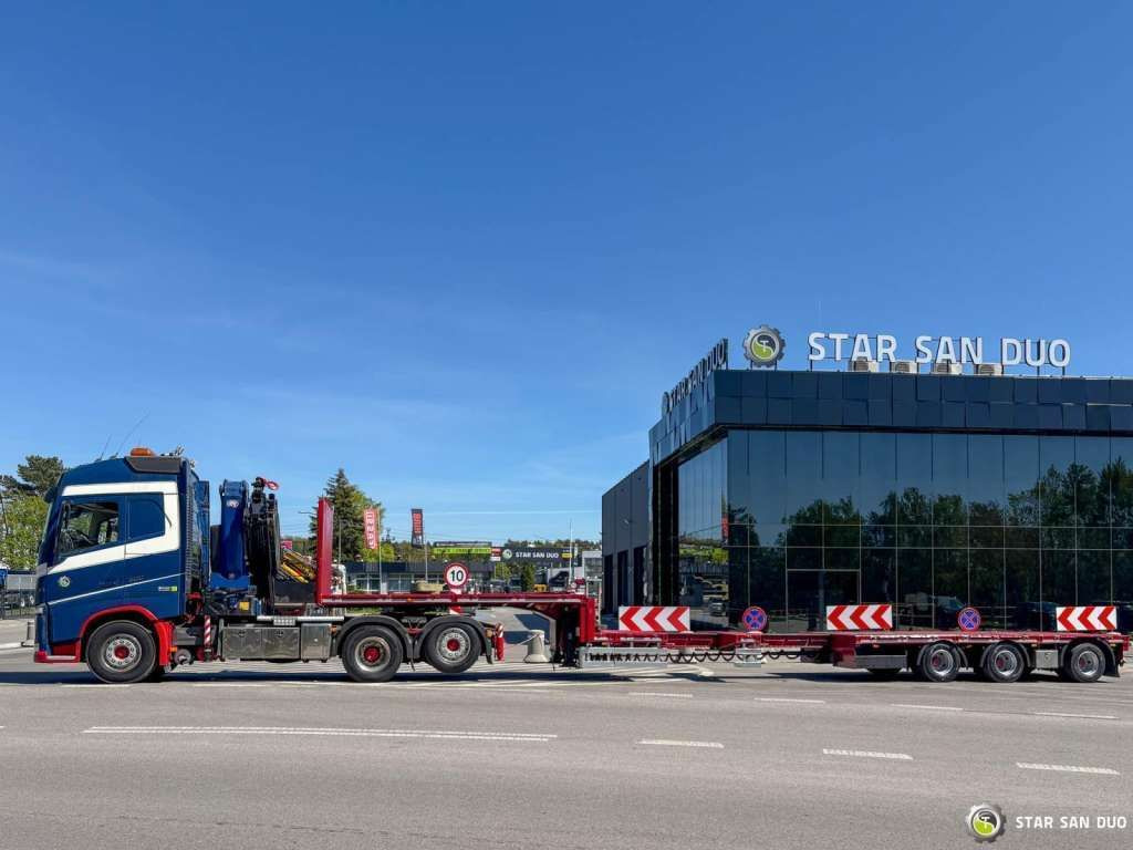 Semiremorcă transport agabaritic HRD Semitrailer Low Loader NRD NTS 3 Axle Tieflader: Foto 21