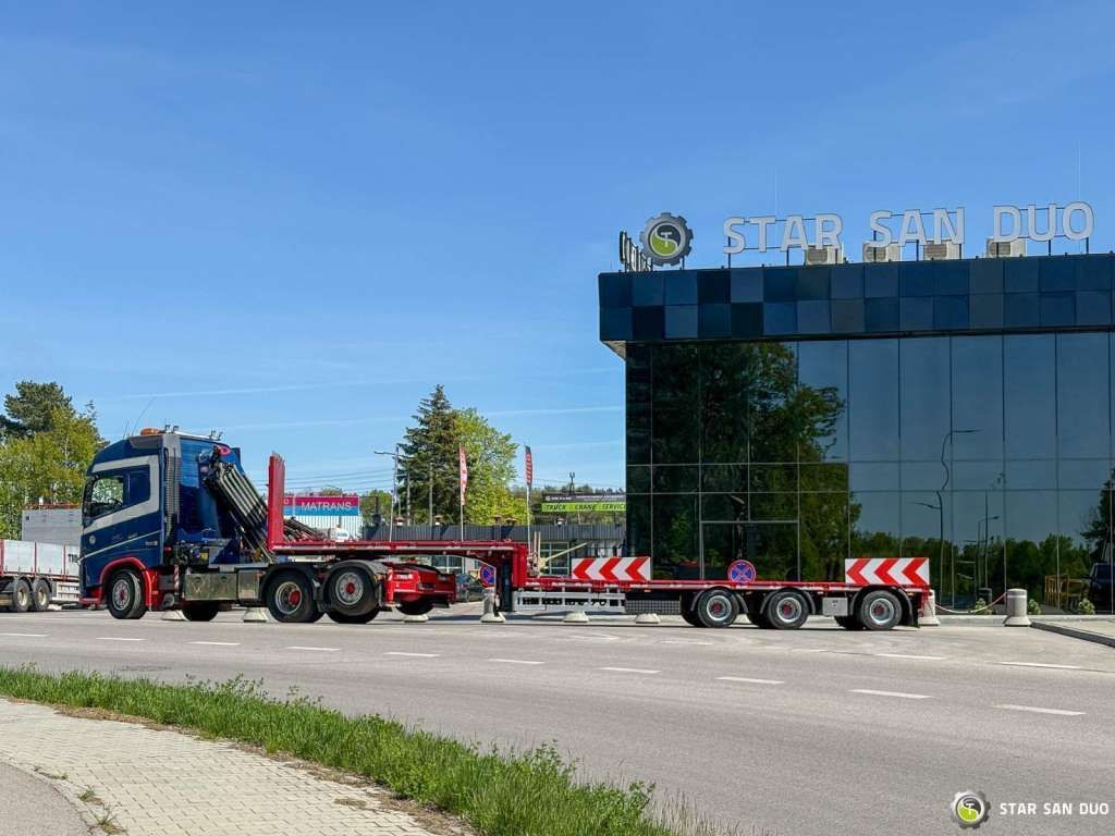 Semiremorcă transport agabaritic HRD Semitrailer Low Loader NRD NTS 3 Axle Tieflader: Foto 15