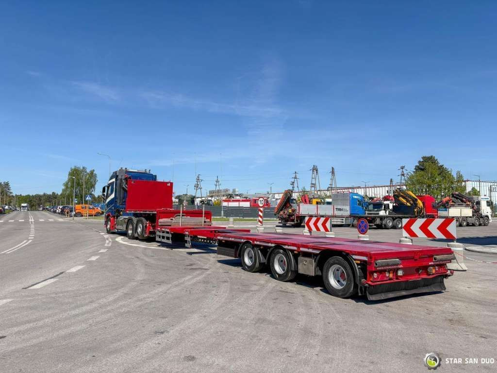 Semiremorcă transport agabaritic HRD Semitrailer Low Loader NRD NTS 3 Axle Tieflader: Foto 22