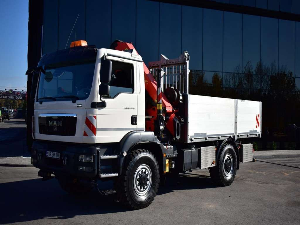 Camion cu macara, Camion platformă MAN  TGM 18.340 4x4 PALFINGER PK 18002 CRANE WINCH MAN  TGM 18.340 4x4 PALFINGER PK 18002 CRANE WINCH: Foto 9