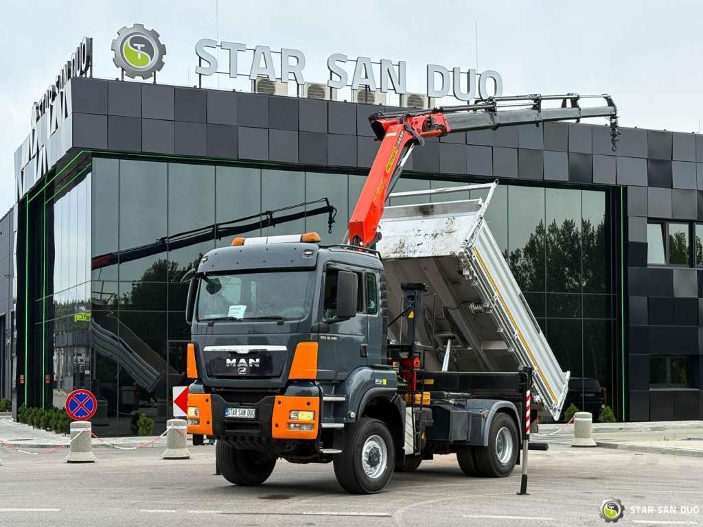 MAN TGS 18.480 PALFINGER PK 16502 HDS Crane,Kipper - Camion cu macara: Foto 2 MAN TGS 18.480 PALFINGER PK 16502 HDS Crane,Kipper - Camion cu macara: Foto 2