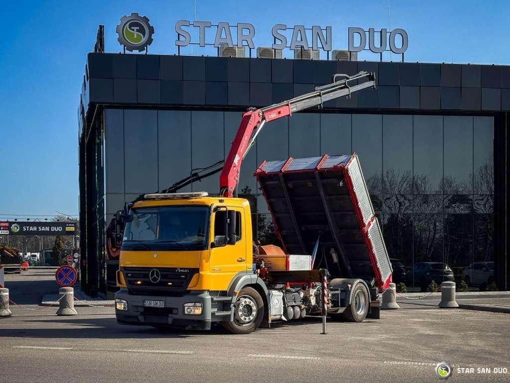 Mercedes-Benz AXOR 1824 4x2 HMF 975 HDS Crane Rotator Kipper Mercedes-Benz AXOR 1824 4x2 HMF 975 HDS Crane Rotator Kipper - Camion basculantă: Foto 1 Mercedes-Benz AXOR 1824 4x2 HMF 975 HDS Crane Rotator Kipper Mercedes-Benz AXOR 1824 4x2 HMF 975 HDS Crane Rotator Kipper - Camion basculantă: Foto 1