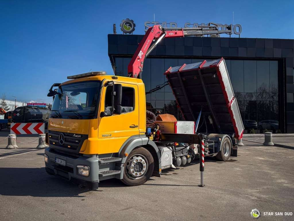 Mercedes-Benz AXOR 1824 4x2 HMF 975 HDS Crane Rotator Kipper - Camion cu macara: Foto 4 Mercedes-Benz AXOR 1824 4x2 HMF 975 HDS Crane Rotator Kipper - Camion cu macara: Foto 4