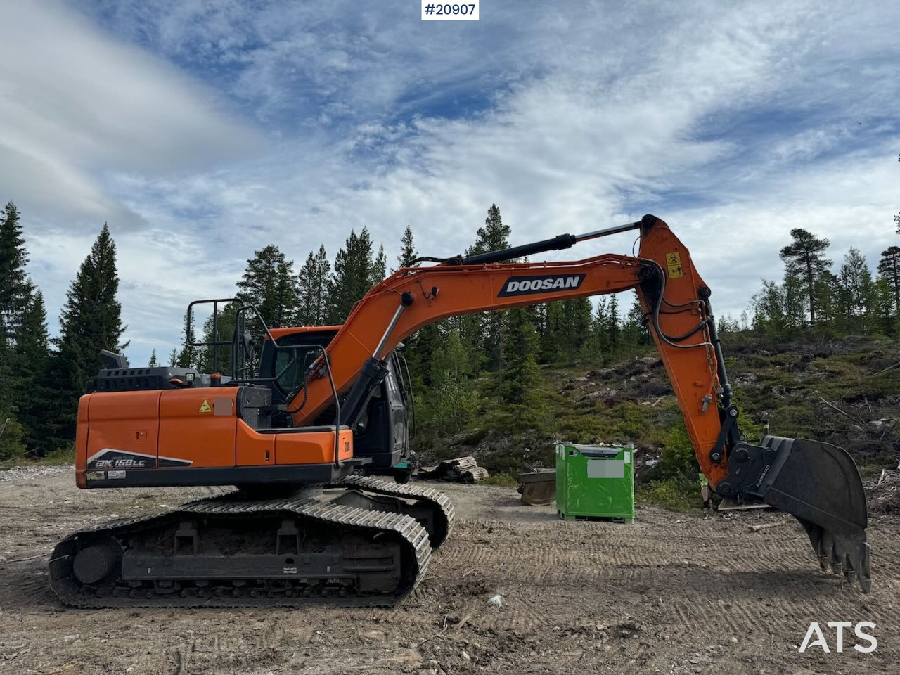 Doosan DX160LC Beltegraver – Rotortilt og 2 skuffer - Excavator pe şenile: Foto 5 Doosan DX160LC Beltegraver – Rotortilt og 2 skuffer - Excavator pe şenile: Foto 5