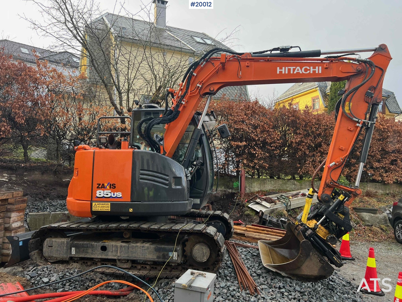 Hitachi zx85us-6 gravemaskin m/ rototilt med klype og pusseskuffe - Excavator pe şenile: Foto 3 Hitachi zx85us-6 gravemaskin m/ rototilt med klype og pusseskuffe - Excavator pe şenile: Foto 3