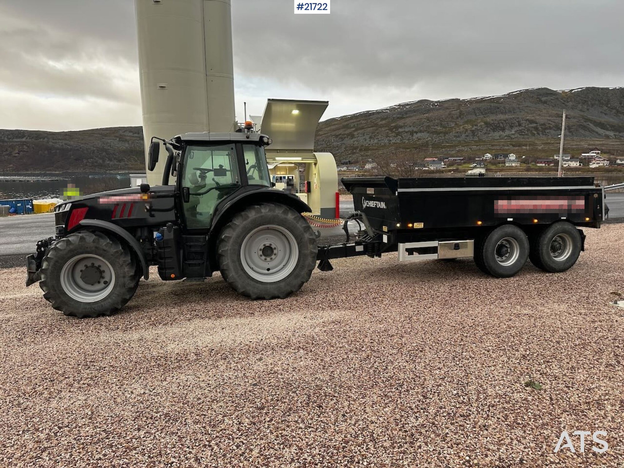 Massey Ferguson 7719 S 4x4 brøyterigget traktor m/ 2 sett dekk, snøfres og henger. SE VIDEO - Tractor agricol: Foto 2 Massey Ferguson 7719 S 4x4 brøyterigget traktor m/ 2 sett dekk, snøfres og henger. SE VIDEO - Tractor agricol: Foto 2