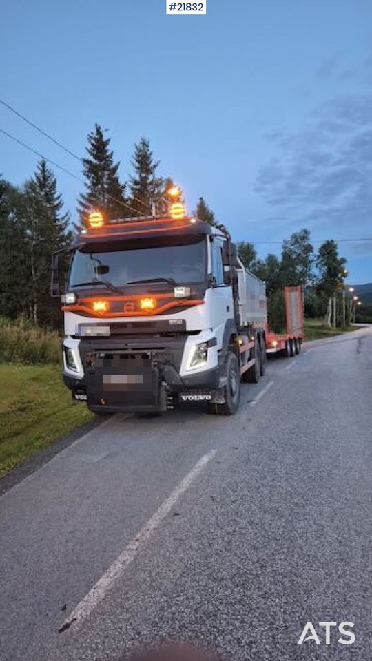 Volvo 2019 Volvo FMX 6x6 brøyterigget tippbil m/ 9,5 t/m kran, 2 sett dekk og lettkasse - Camion basculantă: Foto 2 Volvo 2019 Volvo FMX 6x6 brøyterigget tippbil m/ 9,5 t/m kran, 2 sett dekk og lettkasse - Camion basculantă: Foto 2