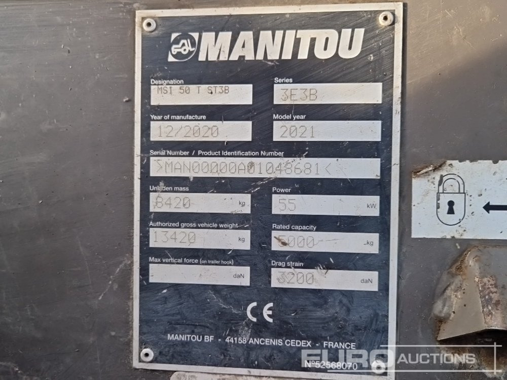 Stivuitor de teren dificil 2021 Manitou MSI50T: Foto 28 Stivuitor de teren dificil 2021 Manitou MSI50T: Foto 28