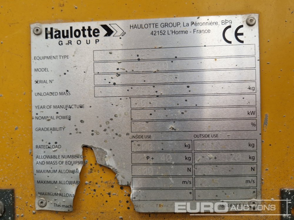 Platformă verticală Haulotte Star 10-1: Foto 23 Platformă verticală Haulotte Star 10-1: Foto 23