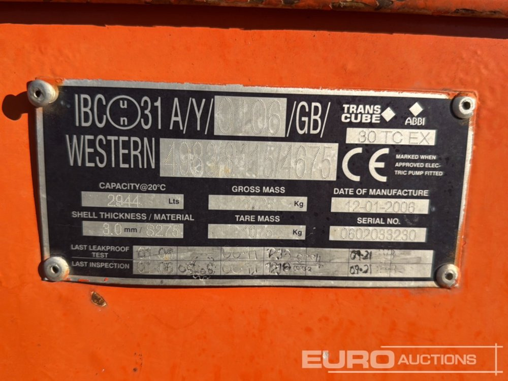 Western 3000 Litre - Rezervor de stocare: Foto 5 Western 3000 Litre - Rezervor de stocare: Foto 5