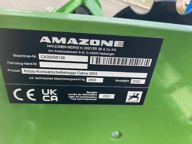 Amazone Catros 3003 - Grapă cu discuri: Foto 4 Amazone Catros 3003 - Grapă cu discuri: Foto 4