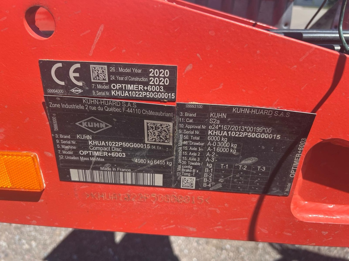 Kuhn Optimer 6003 - Grapă: Foto 2 Kuhn Optimer 6003 - Grapă: Foto 2
