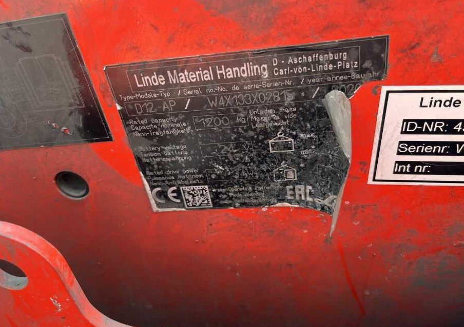 Linde D12AP - Transpalet la mare înălţime: Foto 4 Linde D12AP - Transpalet la mare înălţime: Foto 4