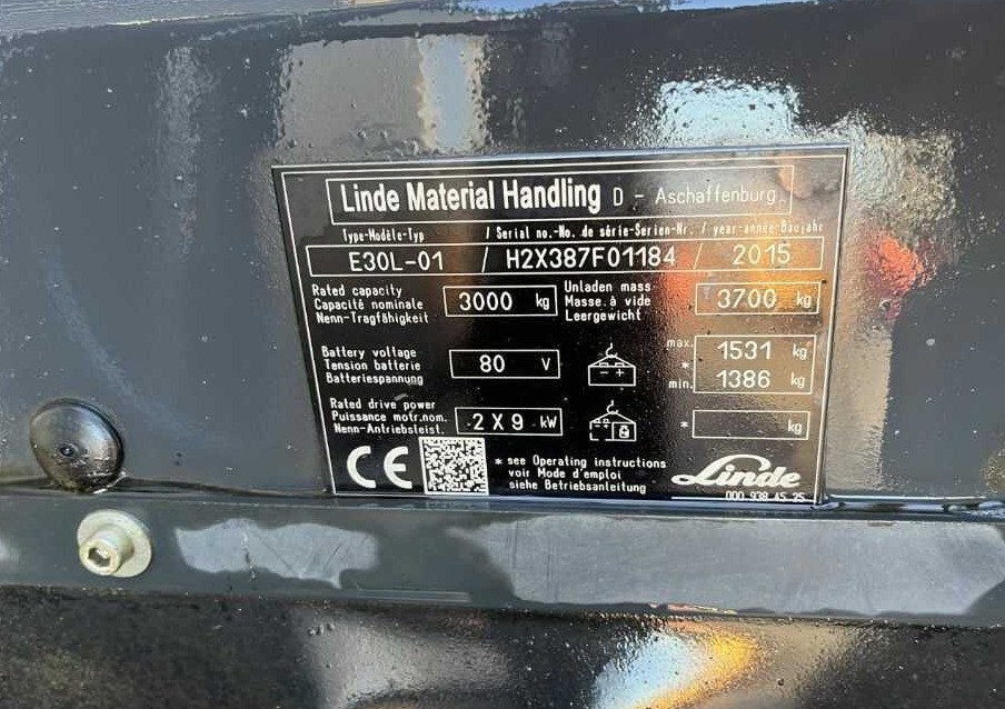 Linde E30L-01 - Electrostivuitor: Foto 4 Linde E30L-01 - Electrostivuitor: Foto 4