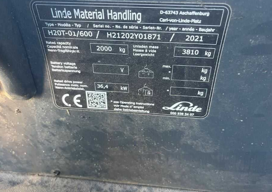 Linde H20T-01/600 - Stivuitor GPL: Foto 4 Linde H20T-01/600 - Stivuitor GPL: Foto 4
