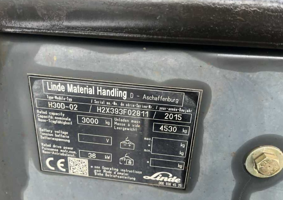 Linde H30D-02 - Stivuitor diesel: Foto 4 Linde H30D-02 - Stivuitor diesel: Foto 4