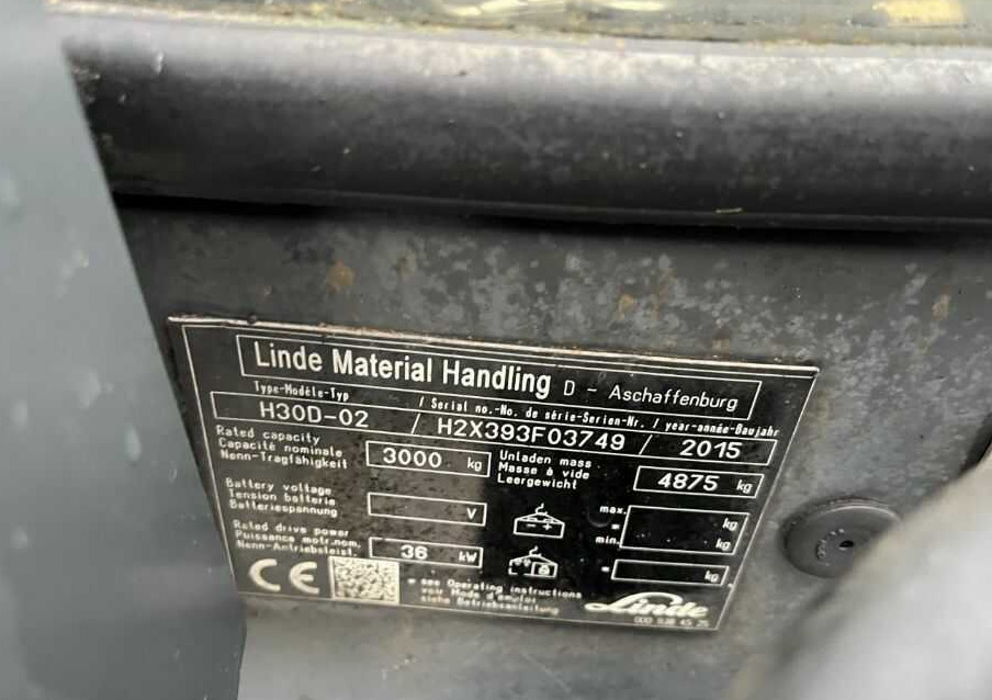 Linde H30D-02 - Stivuitor diesel: Foto 4 Linde H30D-02 - Stivuitor diesel: Foto 4