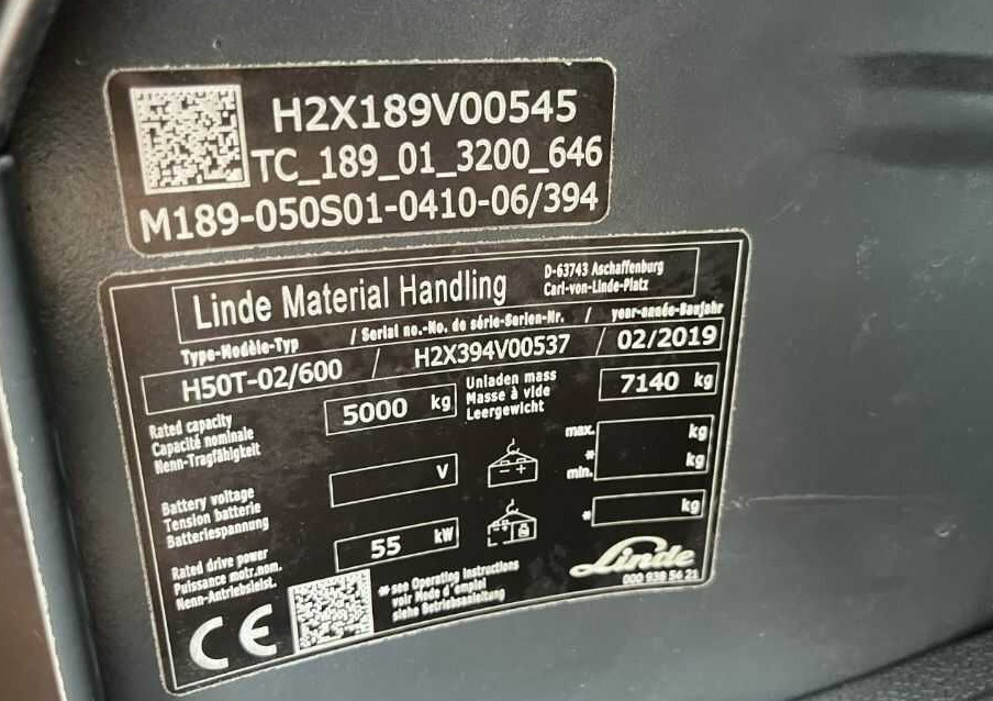 Linde H50T-02/600 - Stivuitor GPL: Foto 4 Linde H50T-02/600 - Stivuitor GPL: Foto 4