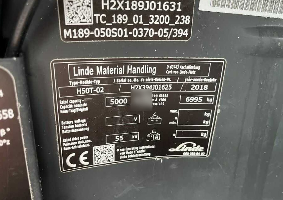 Linde H50T-02 - Stivuitor GPL: Foto 4 Linde H50T-02 - Stivuitor GPL: Foto 4