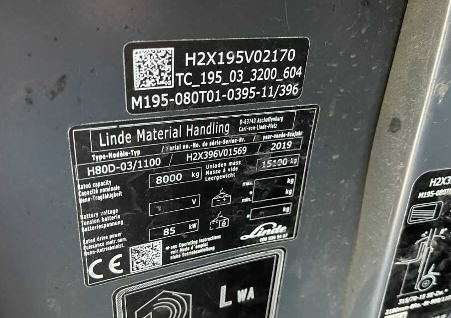 Linde H80D-03/1100 - Stivuitor diesel: Foto 4 Linde H80D-03/1100 - Stivuitor diesel: Foto 4