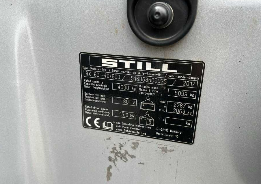 Still RX60-40/600 - Electrostivuitor: Foto 1 Still RX60-40/600 - Electrostivuitor: Foto 1