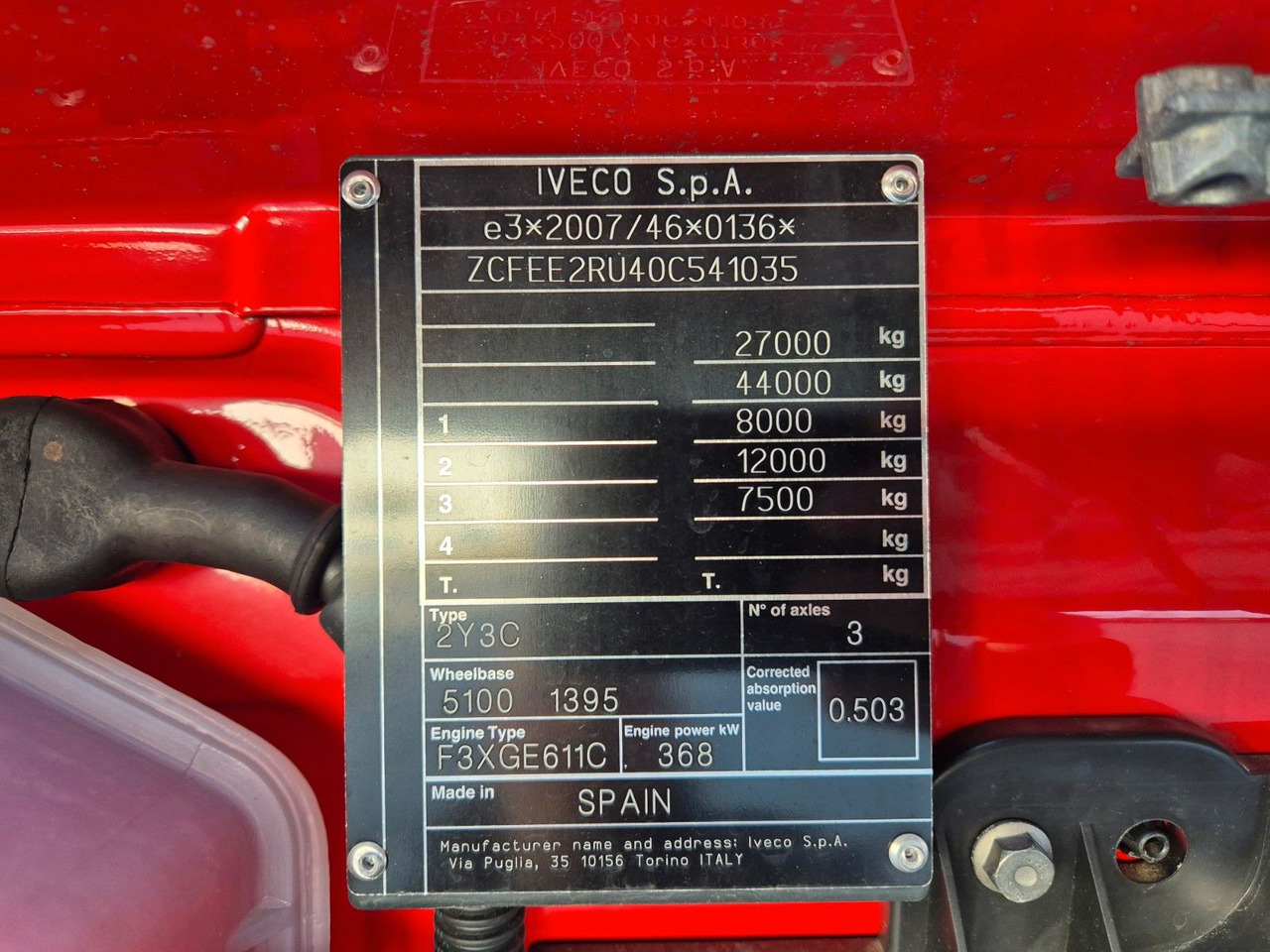 Camion pentru transportul băuturilor Iveco AS260S50Y/FS Schwenkwand LBW 2xAHK CAM Intarder: Foto 40