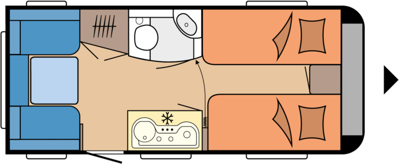 Hobby ONTOUR 460 DL - Rulotă: Foto 1 Hobby ONTOUR 460 DL - Rulotă: Foto 1