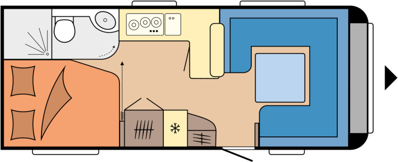 Hobby PRESTIGE 560 FC - Rulotă: Foto 1 Hobby PRESTIGE 560 FC - Rulotă: Foto 1