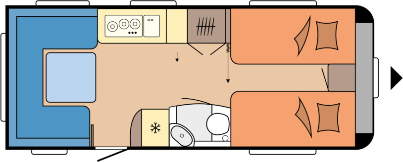 Hobby PRESTIGE 560 UL - Rulotă: Foto 1 Hobby PRESTIGE 560 UL - Rulotă: Foto 1