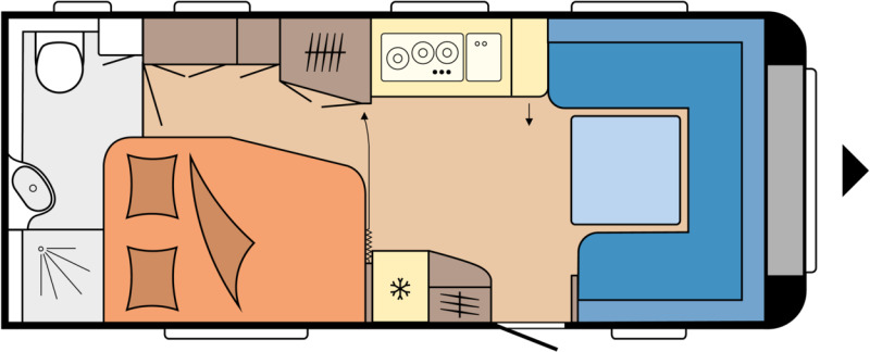 Hobby PRESTIGE 560 WFU - Rulotă: Foto 1 Hobby PRESTIGE 560 WFU - Rulotă: Foto 1