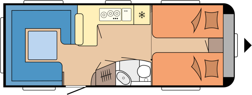Hobby PRESTIGE 620 CL - Rulotă: Foto 1 Hobby PRESTIGE 620 CL - Rulotă: Foto 1