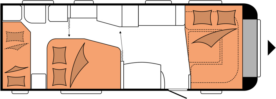 Hobby PRESTIGE 650 KFU - Rulotă: Foto 2 Hobby PRESTIGE 650 KFU - Rulotă: Foto 2