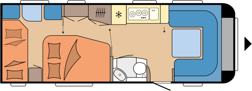 Hobby PRESTIGE 650 KFU - Rulotă: Foto 1 Hobby PRESTIGE 650 KFU - Rulotă: Foto 1