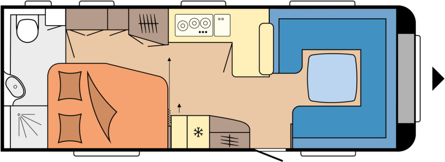 Hobby PRESTIGE 660 WFC - Rulotă: Foto 1 Hobby PRESTIGE 660 WFC - Rulotă: Foto 1