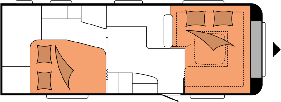 Hobby PRESTIGE 660 WFC - Rulotă: Foto 2 Hobby PRESTIGE 660 WFC - Rulotă: Foto 2