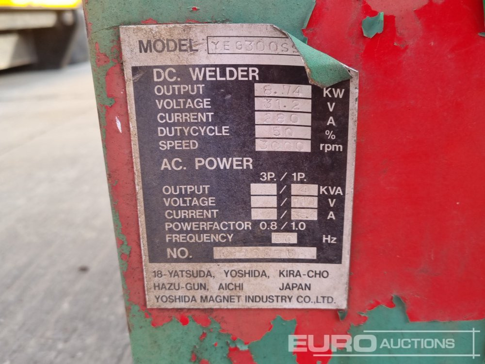 Generator electric 110Volt Generator/Welder, 3 Cylinder Engine (2 of), 230Volt Generator/Welder, Engine: Foto 19 Generator electric 110Volt Generator/Welder, 3 Cylinder Engine (2 of), 230Volt Generator/Welder, Engine: Foto 19