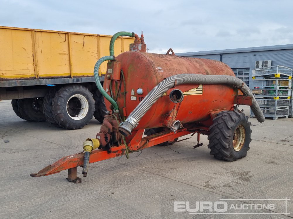 1992 S H Watterson Single Axle Draw Bar Vacuum Slurry Tanker, PTO Driven Pump - Remorcă agricolă: Foto 1 1992 S H Watterson Single Axle Draw Bar Vacuum Slurry Tanker, PTO Driven Pump - Remorcă agricolă: Foto 1