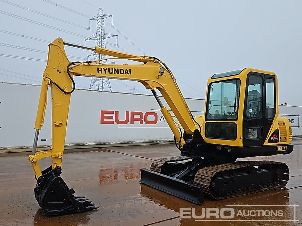 2011 Hyundai R55-7 - Mini excavator: Foto 1 2011 Hyundai R55-7 - Mini excavator: Foto 1