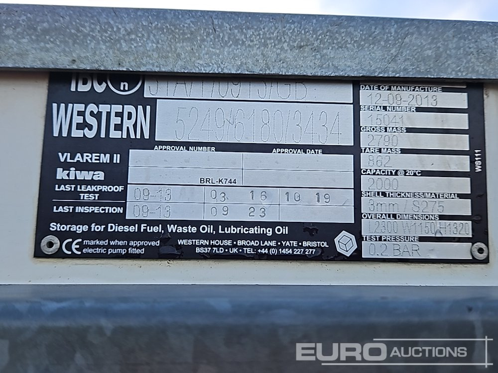 Rezervor de stocare 2013 Western 20TCG: Foto 17