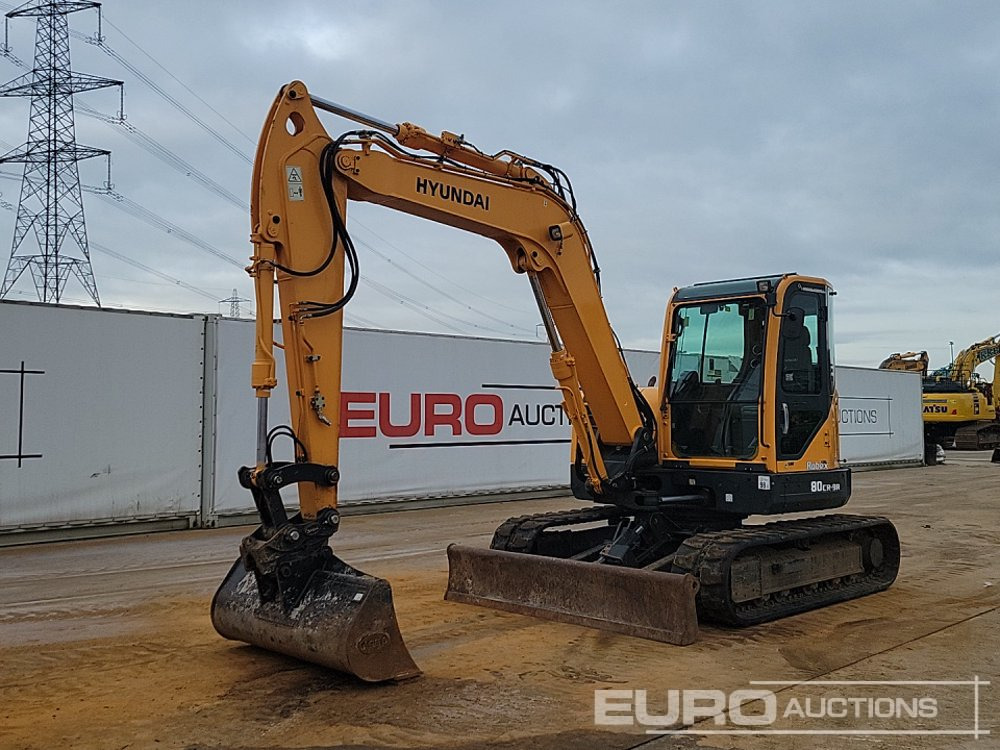 2017 Hyundai Robex R80CR-9A - Mini excavator: Foto 1 2017 Hyundai Robex R80CR-9A - Mini excavator: Foto 1