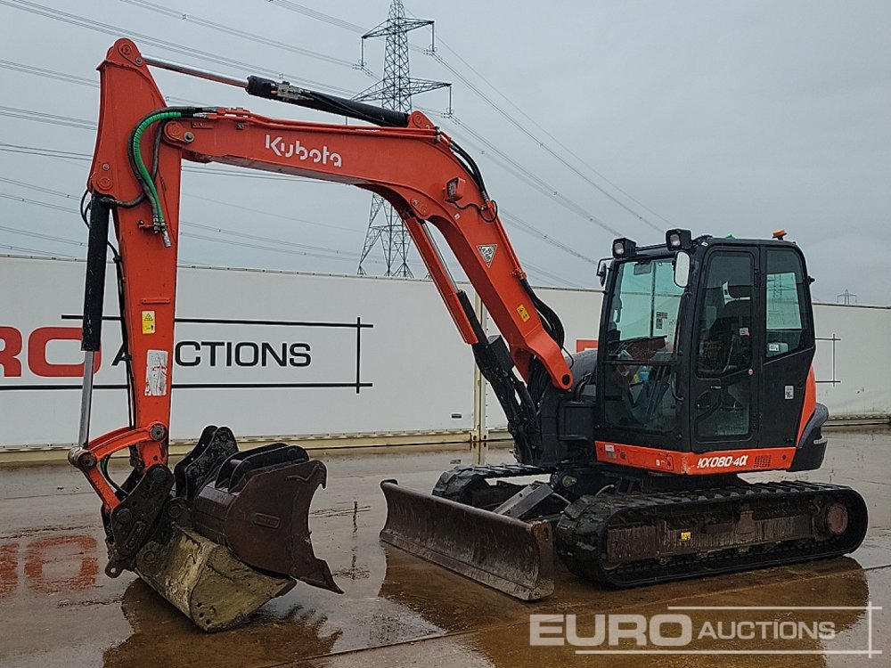 2018 Kubota KX080-4A - Mini excavator: Foto 1 2018 Kubota KX080-4A - Mini excavator: Foto 1