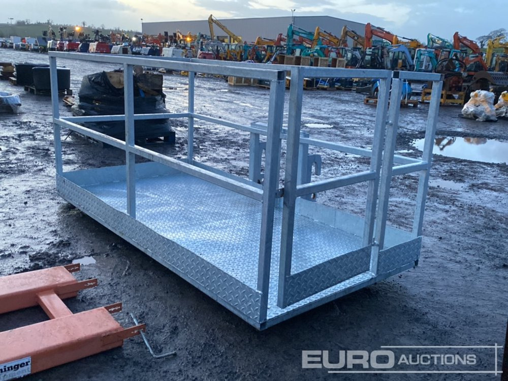 Unused Bison Manufacturing 8' x 4' Galvanised Man Basket to suit JCB Telehandler - Ataşament pentru Utilaje constructii: Foto 4 Unused Bison Manufacturing 8' x 4' Galvanised Man Basket to suit JCB Telehandler - Ataşament pentru Utilaje constructii: Foto 4