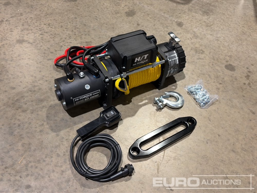 Hi-Torque HT12000 Electric Winch with Synthetic Rope, 12,000lb line pull, 3/8" x 85' Rope - Troliu: Foto 1 Hi-Torque HT12000 Electric Winch with Synthetic Rope, 12,000lb line pull, 3/8" x 85' Rope - Troliu: Foto 1