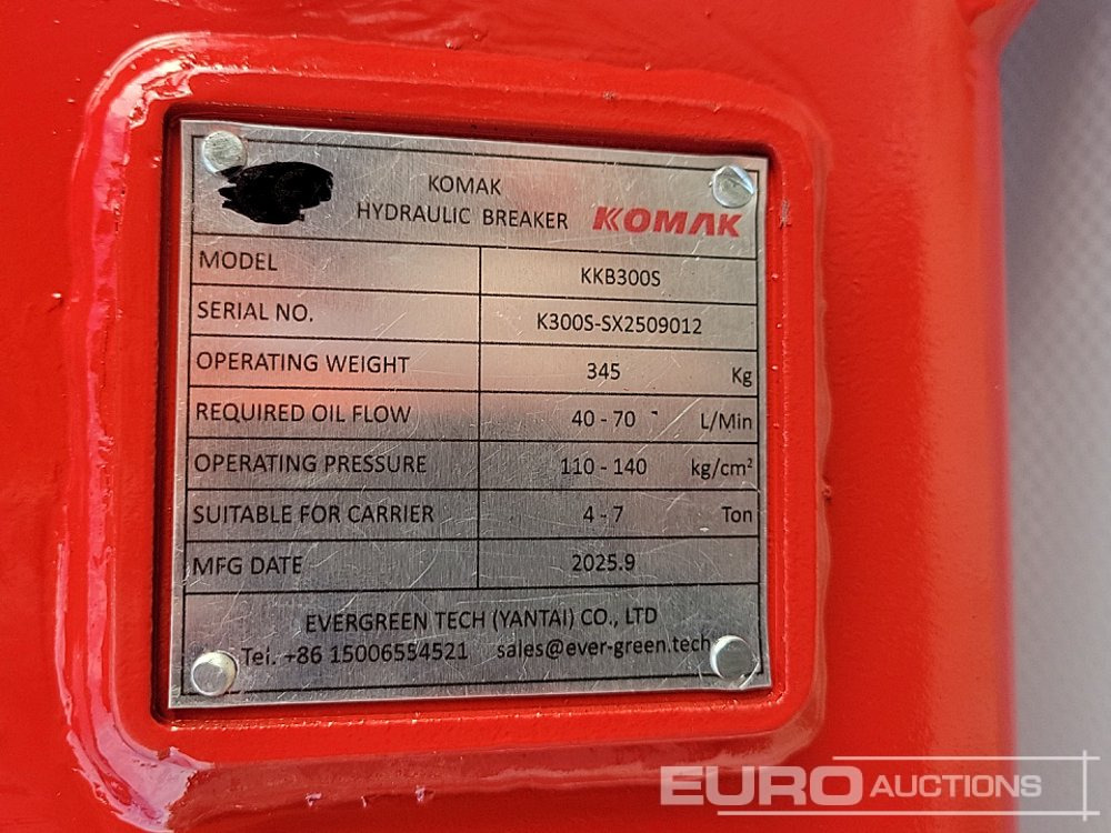 Ciocan hidraulic Unused 2025 Komak KKB300S: Foto 16