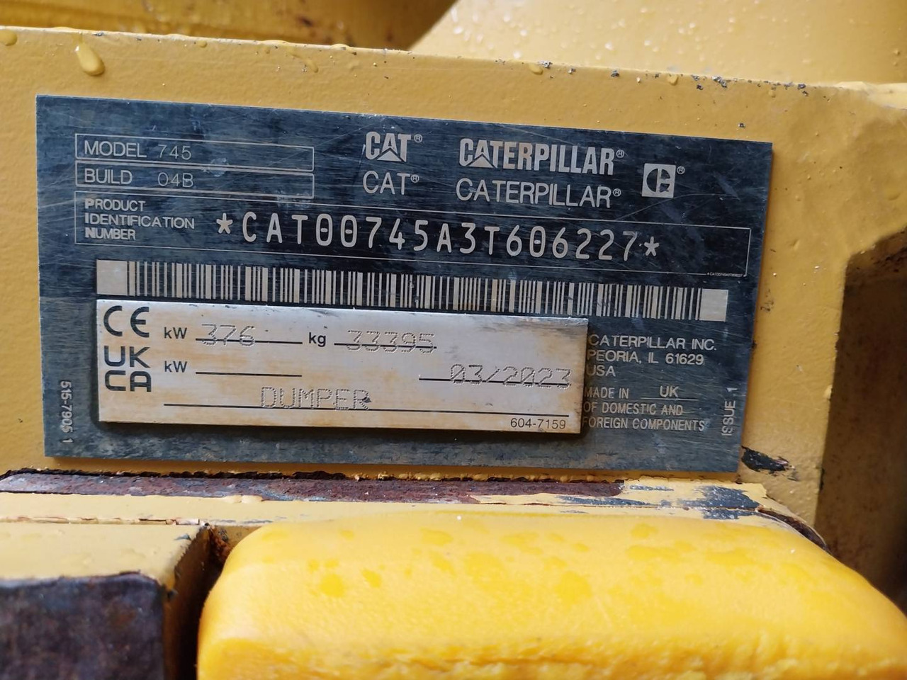 CAT 745 - Camion articulat: Foto 5 CAT 745 - Camion articulat: Foto 5