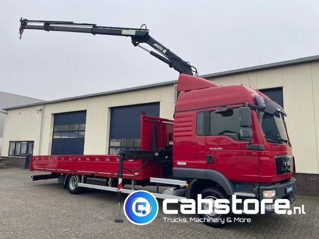 MAN TGL 12.220 4x2 BL Kraanwagen + open laadbak - Euro 5 - Handgeschakeld 6 speed - 6 Cilinder motor - MKG Laadkraan met afstandsbediening - Laadbak 690 cm lang! - Zeer nette MAN - Camion cu macara: Foto 1 MAN TGL 12.220 4x2 BL Kraanwagen + open laadbak - Euro 5 - Handgeschakeld 6 speed - 6 Cilinder motor - MKG Laadkraan met afstandsbediening - Laadbak 690 cm lang! - Zeer nette MAN - Camion cu macara: Foto 1